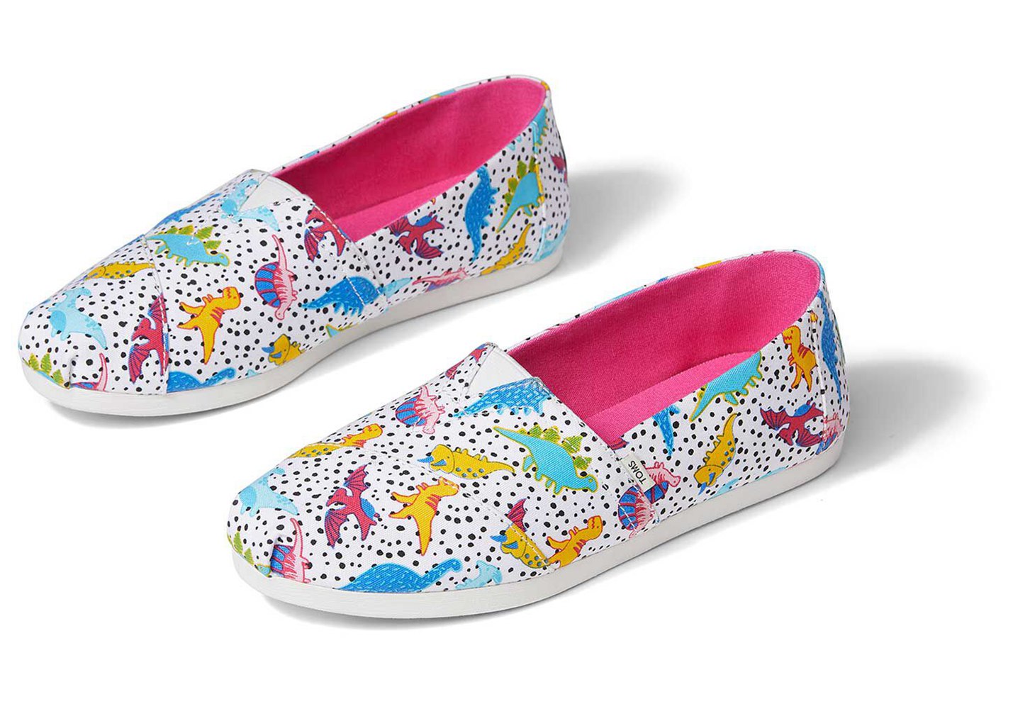 Toms Espadryle Damskie Kolorowe - Alpargata Dinosaur Doodles - 24CWZQFBU